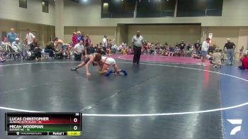 116 lbs Round 6 (8 Team) - Lucas Christopher, Alabama Elite Black vs Micah Woodman, Elevate WC