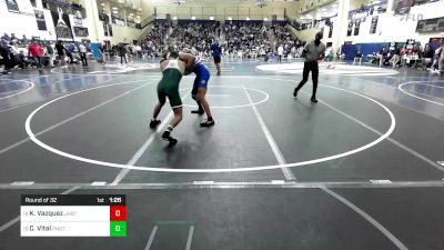 152 lbs Round Of 32 - Kawayran Vazquez, Jesuit High School - Tampa vs Colby Vital, Ponaganset