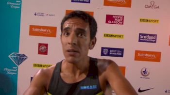 Leo Manzano is feeling great after getting 3rd in Glasgow