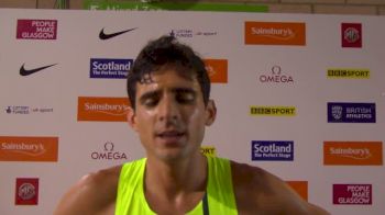 David Torrence after the Glasgow 1500