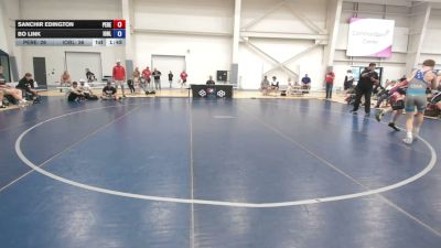 132 lbs Sanchir Edington, Pennsylvania Red vs Bo Link, Iowa Blue