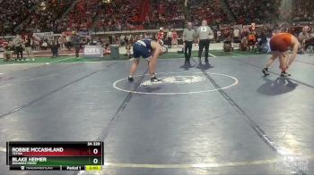 3A 220 lbs Champ. Round 1 - Blake Heimer, Bonners Ferry vs Robbie McCashland, Teton