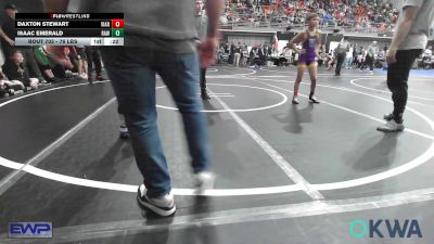 76 lbs Round Of 16 - Daxton Stewart, Vian Wrestling Club vs Isaac Emerald, Raw Wrestling Club