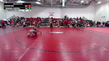 144 lbs Cons. Round 5 - Brenden Campbell, Palmer Ridge vs Cooper Ritz, Kearney