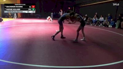 115 lbs 27th Place Match - Mackenzie Rourke, Iowa City Liberty vs Sophie Holland, Crestwood