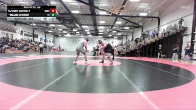 285 lbs Cons. Round 3 - Davin George, Trine University vs Robert Garrett, Manchester