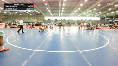 105 lbs Consi Of 4 - Carson Raper, Ohio Gold vs Lee Dreshman, Quest School Of Wrestling MS