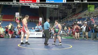 220lbs Quarter-finals Ethan Hofacker (WI) vs. Max Lane (OR)