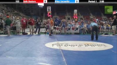 152lbs Semi-finals Seth Vosters (WI) vs. Riley Jaramillo (OR)