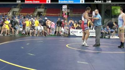 220lbs Semi-finals Sammy Evans (TN) vs. Brandon Metz (ND)