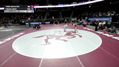 185 lbs 3rd Place Match - Delina Gritz, Putnam Valley vs Jaida Macaluso, Minisink Valley