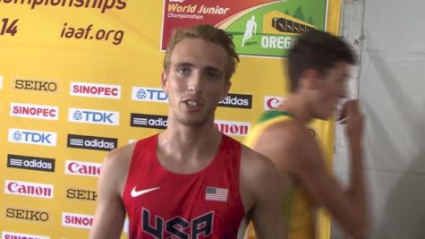 Virginia Tech's Patrick Joseph after the World Juniors 1500