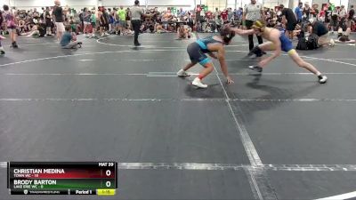 120 lbs Round 3 (6 Team) - Christian Medina, Town WC vs Brody Barton, Lake Erie WC