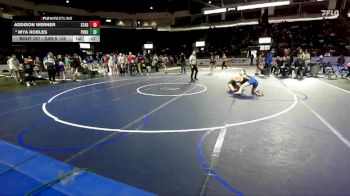 Girls 105 lbs Cons. Round 1 - Mya Robles, Peninsula (Girls) vs Addison Werner, Stadium (Girls)