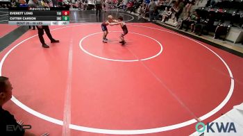 46 lbs Semifinal - Everett Long, Tiger Trained Wrestling vs Cutter Carson, Salina Wrestling Club