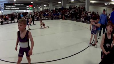 22 lbs 5th Place Match - Leo Thomas, Beatrice Wrestling Club vs Rhett Morrison, Hershey Youth Wrestling