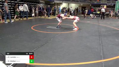 105 lbs Consi Of 32 #2 - Chase Lander, Belle Vernon vs Gabe Walker, Brookville