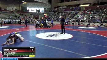 6A 115 lbs 1st Place Match - Ka`liyia Chism, North Little Rock vs Skyla Williams, Springdale Har-Ber