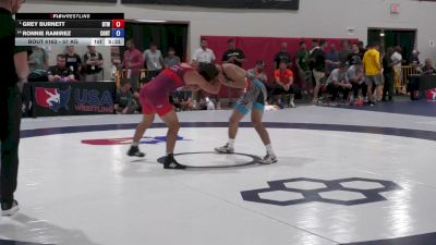 57 kg 1st Place Match - Grey Burnett, Burnett Trained Wrestling vs Ronnie Ramirez, Cowboy RTC