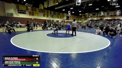 97 lbs Round 2 - Greyson Poole, Team Temecula /Pin Club vs Jesus Flores, TUF California Wrestling Acade