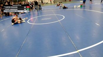 90 lbs Champ. Round 1 - Wyatt Anderson, Amherst Wrestling Club vs Carter Keasling, Aurora Wrestling Club