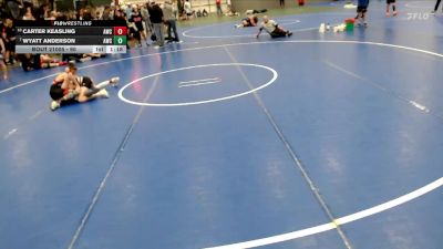 90 lbs Champ. Round 1 - Wyatt Anderson, Amherst Wrestling Club vs Carter Keasling, Aurora Wrestling Club