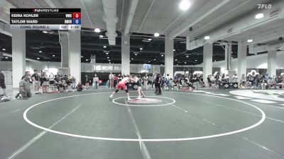 Cons. Round 3 - Keira Kohler, Wasatch Wrestling Club vs Taylor Ward, Barlow Mat Club (DBA Barlow Wrestling)