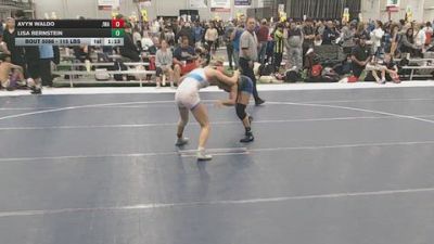 115 lbs Champ. Rd Of 64 - Avyn Waldo, Jackrabbit Wrestling Academy vs Lisa Bernstein