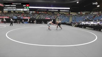 285 lbs Champ. Round 2 - 11 Austin Foye, Central Methodist vs Emmett Bivens, Wayland Baptist