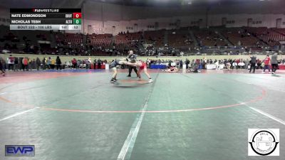 100 lbs Consi Of 4 - Nate Edmondson, Southwest Covenant Schools vs Nicholas Tesh, Altus JH