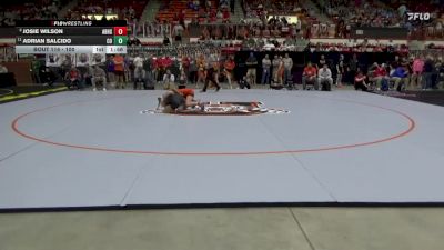100 lbs Quarterfinal - Josie Wilson, Abilene HS vs Adrian Salcido, Colby HS
