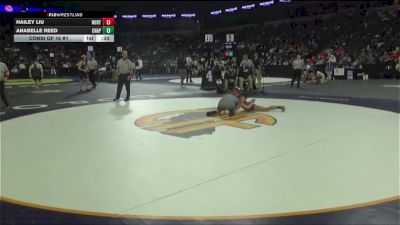 135 lbs Consi Of 16 #1 - Hailey Liu, Northgate (NC) vs Anabelle Reed, Chaparral (SS)