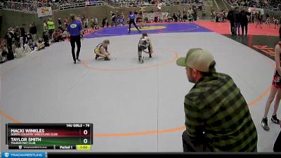 79 lbs Round 2 - Macki Winkles, North Country Wrestling Club vs Taylor Smith, Toledo Mat Club