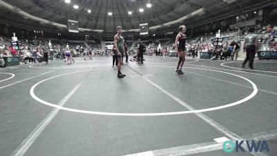105 lbs Consolation - Brylee Bernzott, Weatherford Youth Wrestling vs Aiden Robertson, Gore Pirates Youth Wrestling