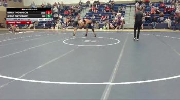 157 lbs Cons. Round 5 - Seiya Thompson, Southern Oregon vs Jesse Gutierrez, Clackamas Community College