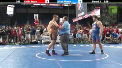 285lbs Quarter-finals Collin Braun (MI) vs. Jacob Marnin (IA)