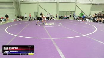 120 lbs Quarters & 1st Wb (16 Team) - Gage Singleton, Oregon vs Ayden Bollinger, Indiana