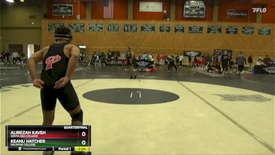 149 lbs Quarterfinal - Alirezah Kaveh, Santa Ana College vs Keanu Hatcher, Palomar College