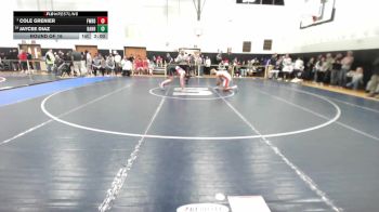 190 lbs Round Of 16 - Cole Grenier, Fairfield Warde vs Jaycee Diaz, Danbury