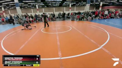 67-69 lbs Round 1 - Winston Timmons, Katy Area Wrestling Club vs Grant Synowicki, Best Trained Wrestling