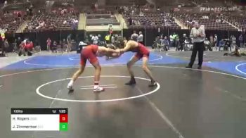 130 lbs Quarterfinal - Hudson Rogers, Gooding vs Jaden Zimmerman, Victory Wrestling