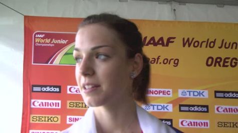 Anezka Drahotova after a new WJR: race walker, steeplechaser, pro cyclist