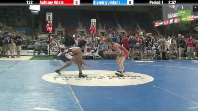 132lbs Round 3 Anthony Vitale (PA) vs. Steven Quintana (UT)