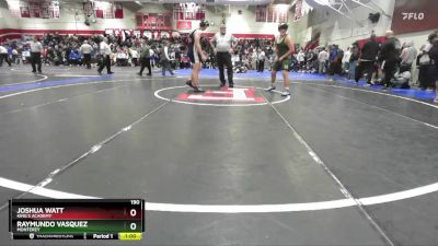 190 lbs Cons. Round 1 - Joshua Watt, King`s Academy vs Raymundo Vasquez, Monterey