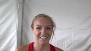 Ellie Purrier of UNH after a huge PB and making the steeple final