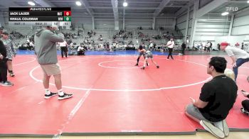 80 lbs Rr Rnd 2 - Jack Lauer, Mat Warriors Red vs Khalil Coleman, Revival Orange