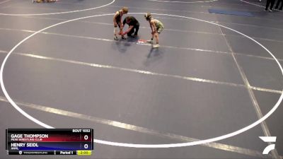 70 lbs Round 2 - Henry Seidl, ANML vs Gage Thompson, Peak Wrestling Club