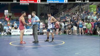 220lbs Quarter-finals Anthony Piscopo (PA) vs. Cristian Ayala (CA)