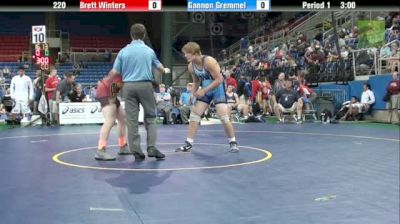 220lbs Quarter-finals Brett Winters (AL) vs. Gannon Gremmel (IA)