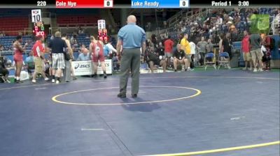220lbs Semi-finals Luke Ready (MI) vs. Cole Nye (PA)